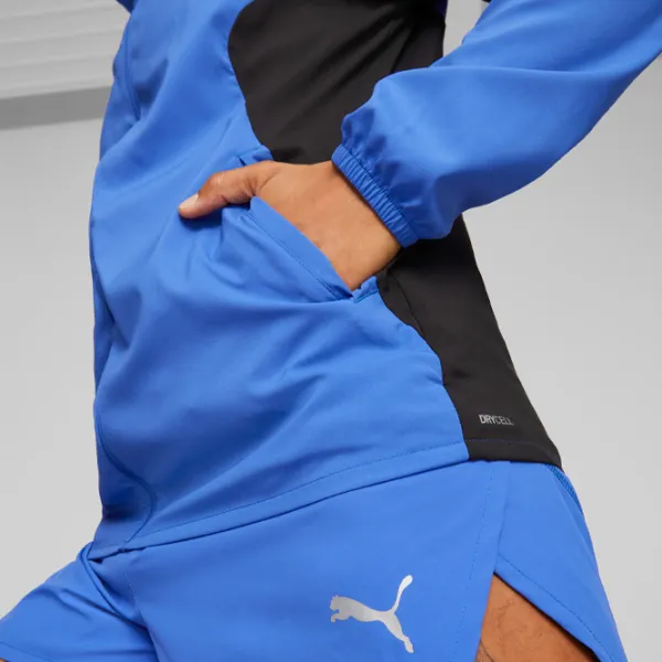 Hanorac pentru bărbați Puma Run Lightweight Jacket Drept/ Blue photo 5