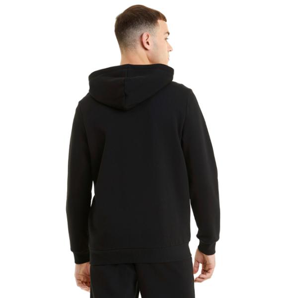 Hanorac pentru bărbați Puma Ess Big Logo Fz Fl Drept/ Black photo 4