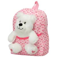 Ghiozdan pentru copii Polaris Shoes 3W PELUS DTY BPCK 3PR Pink Heart Pink photo 2