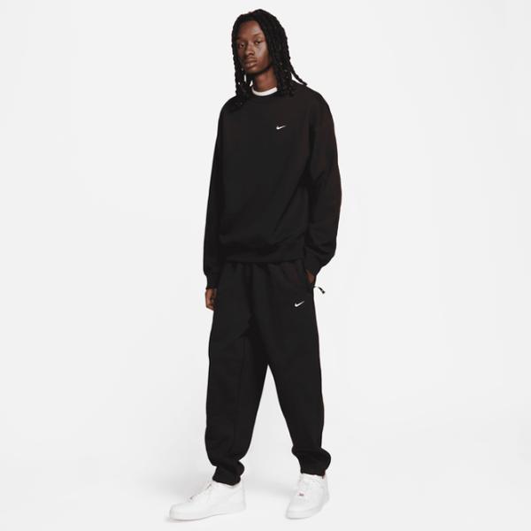 Hanorac pentru bărbați Nike Solo Swoosh Fleece Crew Oversize/ Black photo 3