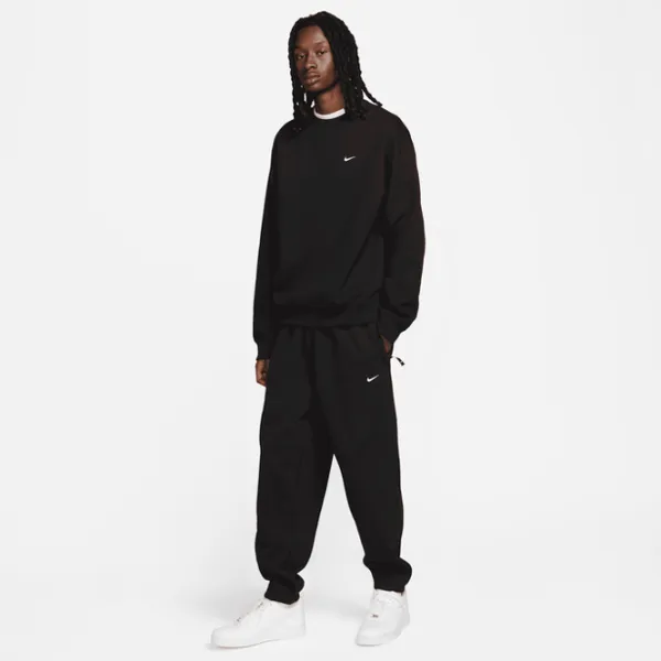 Толстовка для мужчин Nike Solo Swoosh Fleece Crew Свободный/ Черный photo 3