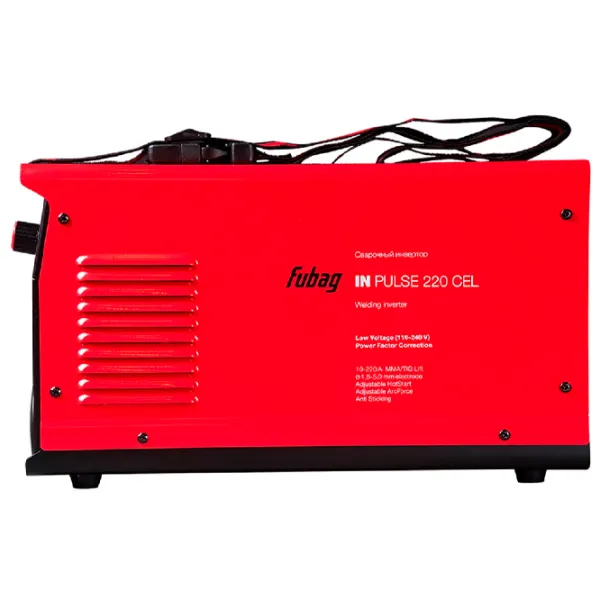 Aparat de sudat Fubag IN Pulse 200 CEL 230 V cu electrod (MMA), cu gaz inert (TIG)/ Red photo 2