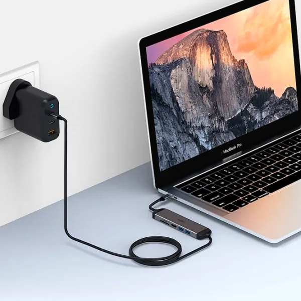 Адаптер Hub WIWU Alpha 521 USB Type-C/ Серый photo 6