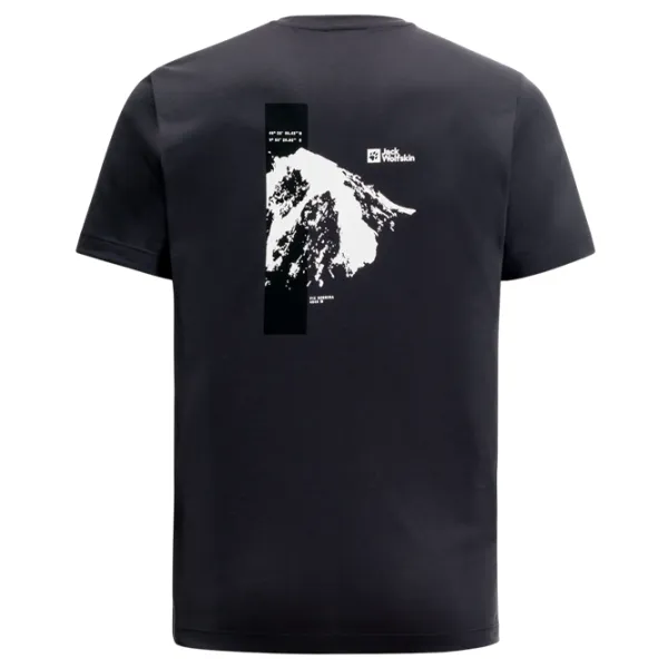 Футболка для мужчин Jack Wolfskin Vonnan S/ S Graphic T M 100% полиэстер/ Phantom photo 2