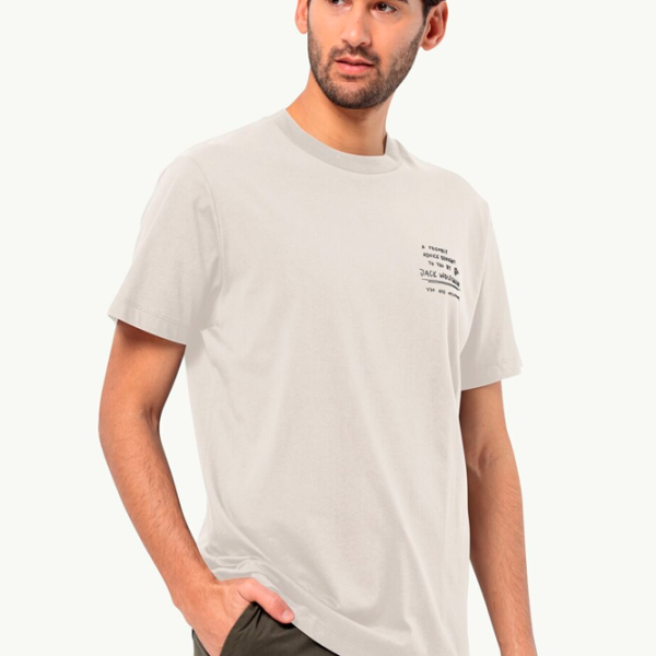 Футболка для мужчин Jack Wolfskin Journey T M 100% хлопок/ Бежевый photo 2