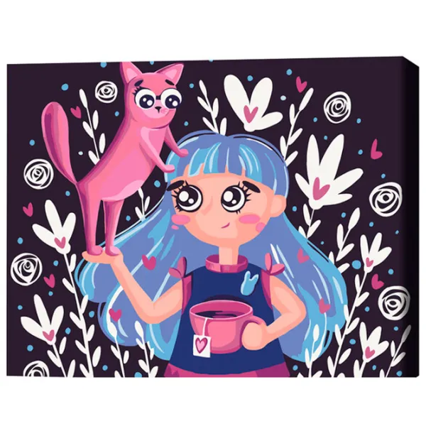 Pictură pe numere BrushMe Prietenii curioși 40 x 30 cm/ Orizontală photo 3