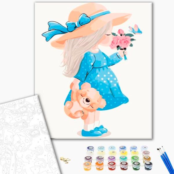 Картина по номерам BrushMe Маленькая леди 40 x 30 cm/ Вертикальная photo 2