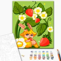 Картина по номерам BrushMe Лесная клубника 40 x 30 cm/ Вертикальная photo 2