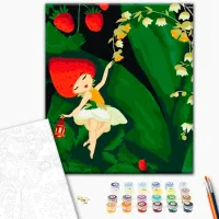 Pictură pe numere BrushMe Zâna Sunberry 40 x 30 cm/ Verticală photo 2