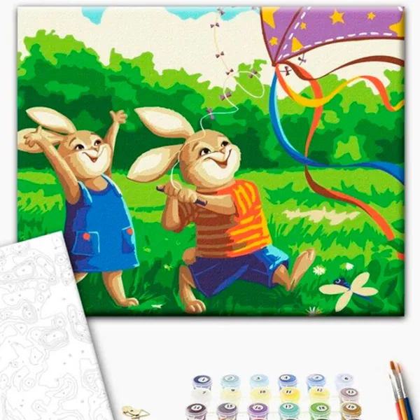 Картина по номерам BrushMe Игры на открытом воздухе 40 x 30 cm/ Горизонтальная photo 2