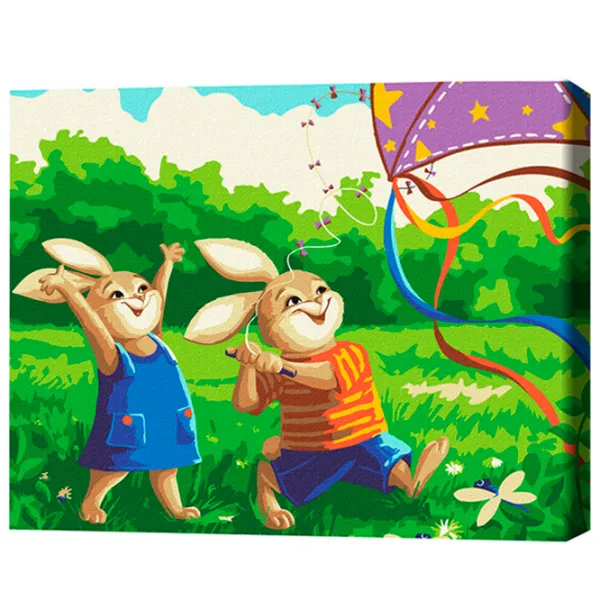 Картина по номерам BrushMe Игры на открытом воздухе 40 x 30 cm/ Горизонтальная photo 3