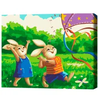 Картина по номерам BrushMe Игры на открытом воздухе 40 x 30 cm/ Горизонтальная photo 3