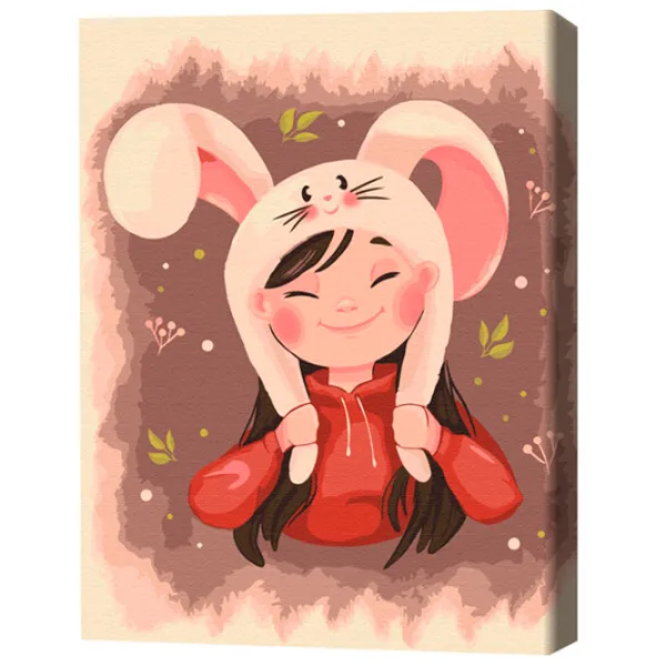 Pictură pe numere BrushMe Urechi de iepuraș 40 x 30 cm/ Verticală photo 3