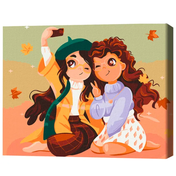 Картина по номерам BrushMe Подруги 40 x 30 cm/ Горизонтальная photo 3