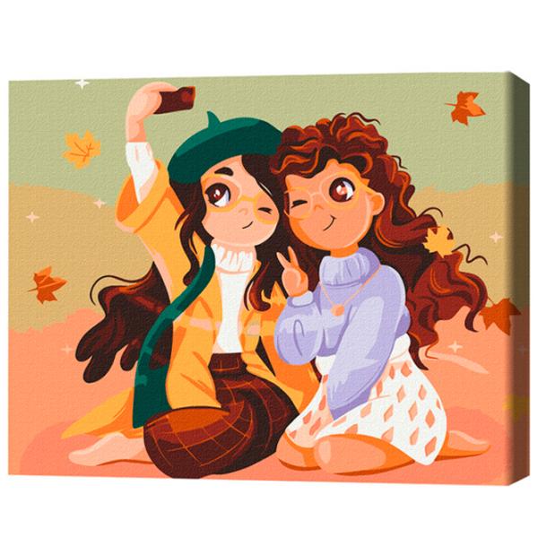 Картина по номерам BrushMe Подруги 40 x 30 cm/ Горизонтальная photo 3
