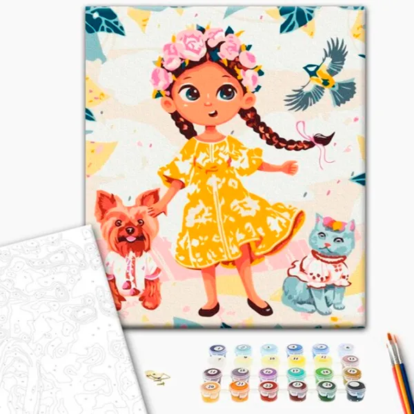 Pictură pe numere BrushMe Ukrainochka Sofiika 40 x 30 cm/ Verticală photo 2 Pictură pe numere BrushMe Ukrainochka Sofiika 40 x 30 cm/ Verticală photo 2