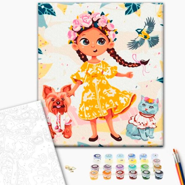 Pictură pe numere BrushMe Ukrainochka Sofiika 40 x 30 cm/ Verticală photo 2 Pictură pe numere BrushMe Ukrainochka Sofiika 40 x 30 cm/ Verticală photo 2