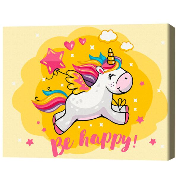 Картина по номерам BrushMe Счастливый единорог 40 x 30 cm/ Горизонтальная photo 3 Картина по номерам BrushMe Счастливый единорог 40 x 30 cm/ Горизонтальная photo 3
