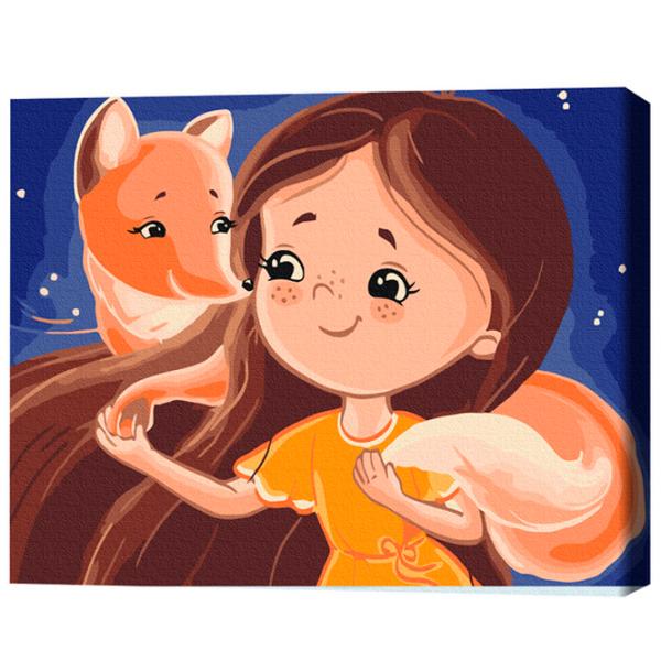 Картина по номерам BrushMe Лисий друг 40 x 30 cm/ Горизонтальная photo 3