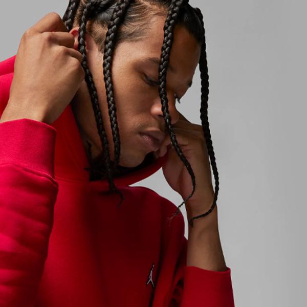 Hanorac pentru bărbați Nike Jordan Ess Flc Po Drept/ Red photo 3