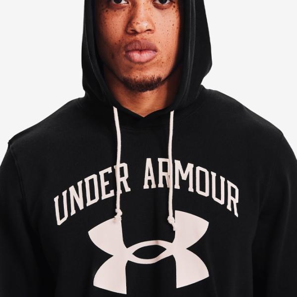 Hanorac pentru bărbați Under Armour Rival Terry Big Logo Drept/ Black photo 4 Hanorac pentru bărbați Under Armour Rival Terry Big Logo Drept/ Black photo 4
