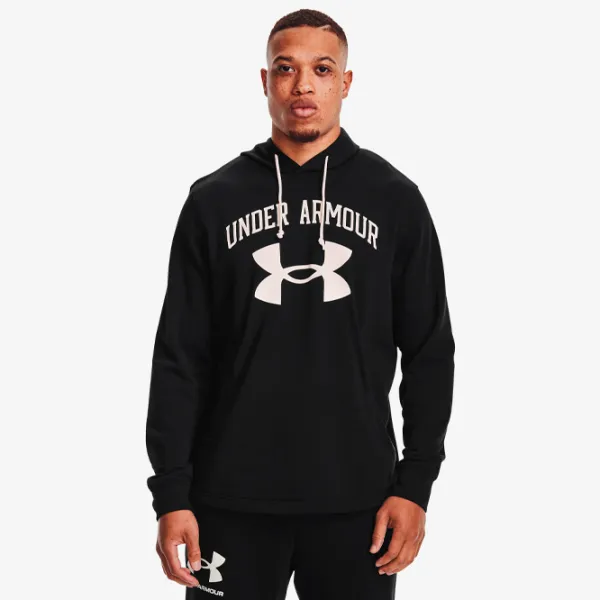 Hanorac pentru bărbați Under Armour Rival Terry Big Logo Drept/ Black photo 3 Hanorac pentru bărbați Under Armour Rival Terry Big Logo Drept/ Black photo 3