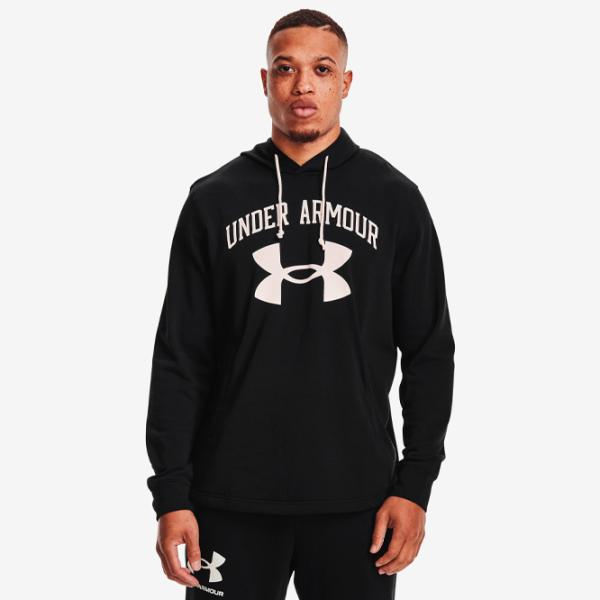Hanorac pentru bărbați Under Armour Rival Terry Big Logo Drept/ Black photo 3 Hanorac pentru bărbați Under Armour Rival Terry Big Logo Drept/ Black photo 3