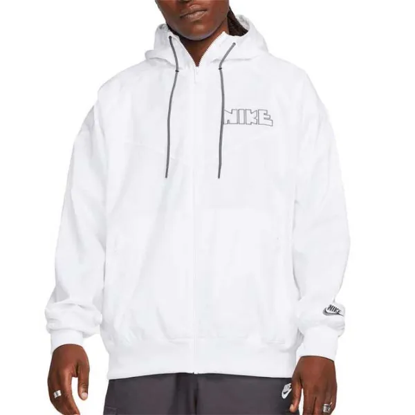 Jachetă pentru bărbați Nike M Nk Wr Wvn + Lnd Jkt Gx Hd Semi-sezon/ White photo 2