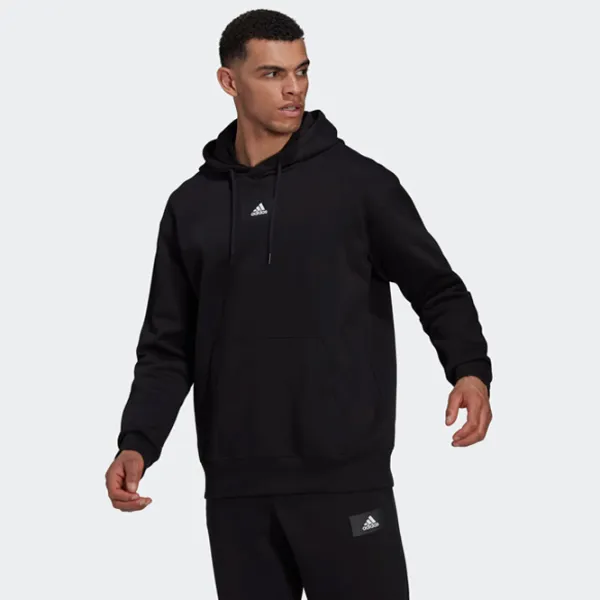 Hanorac pentru bărbați Adidas Hoodie Feelvivid Drept/ Black photo 2