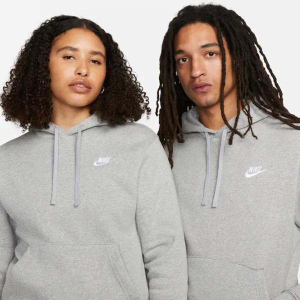 Толстовка для мужчин Nike Sportswear Club Fleece Hoodie Прямой/ Серый photo 4 Толстовка для мужчин Nike Sportswear Club Fleece Hoodie Прямой/ Серый photo 4