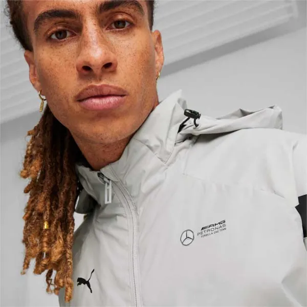 Ветровка для мужчин Puma Mapf1 Woven Jacket Демисезонная/ Серебристый photo 6