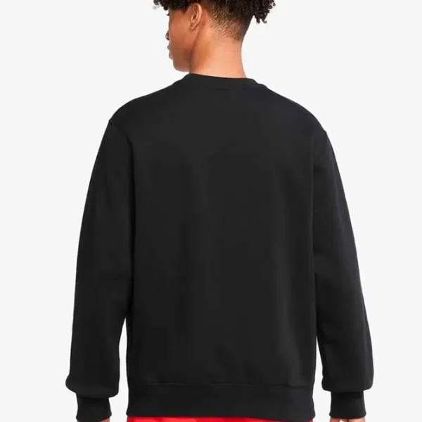 Hanorac pentru bărbați Nike CLUB + BB MLOGO CREW Drept/ Black photo 3