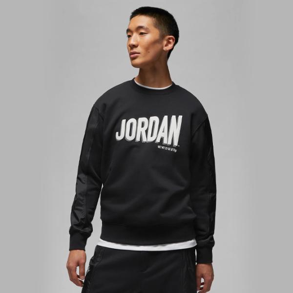 Hanorac pentru bărbați Nike Jordan Flt Mvp Gfx Flc Crew Drept/ Black photo 2