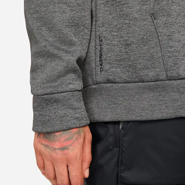 Hanorac pentru bărbați Nike Sweater Therma-Fit Novelty Crew Drept/ Gray photo 3