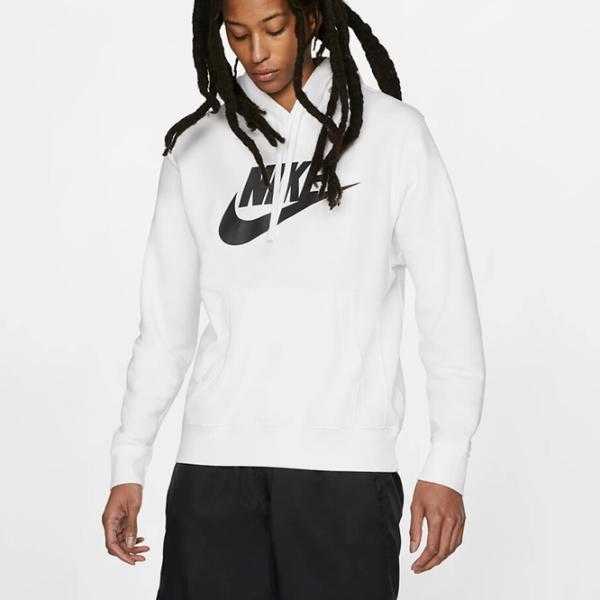 Hanorac pentru bărbați Nike Sportswear Club Hoodie Po Bb Gx Drept/ White photo 2