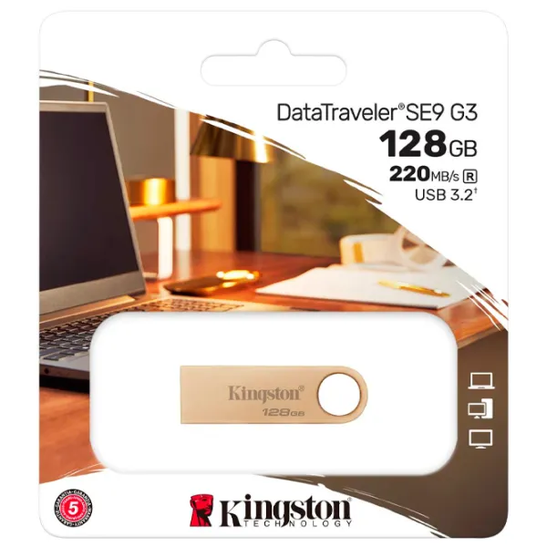 Kingston DataTravel SE9 G3 128 GB Gold photo 3
