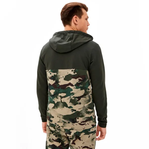 Толстовка для мужчин Nike Dri-Fit Full-Zip Camo Прямой/ Зелёный photo 2
