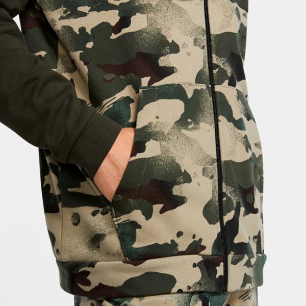 Hanorac pentru bărbați Nike Dri-Fit Full-Zip Camo Drept/ Green photo 4
