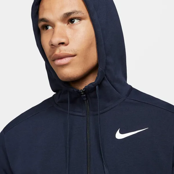 Толстовка для мужчин Nike Dri-FIT Hooded Fitness Full-Zip Прямой/ Темно-синий photo 4
