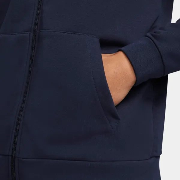 Толстовка для мужчин Nike Dri-FIT Hooded Fitness Full-Zip Прямой/ Темно-синий photo 5