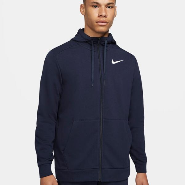 Толстовка для мужчин Nike Dri-FIT Hooded Fitness Full-Zip Прямой/ Темно-синий photo 2