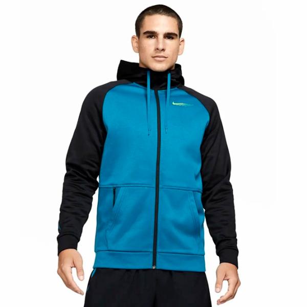 Hanorac pentru bărbați Nike THRMA FZ HD ENERGY Drept/ Blue photo 2