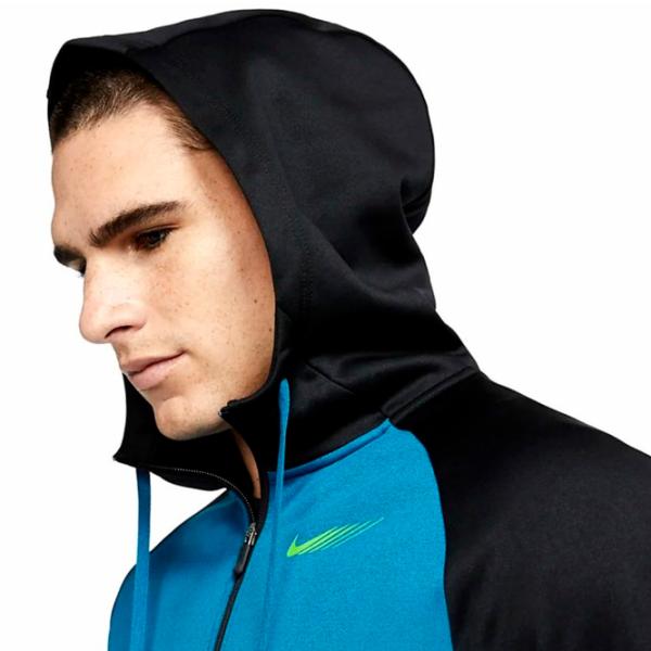 Hanorac pentru bărbați Nike THRMA FZ HD ENERGY Drept/ Blue photo 4