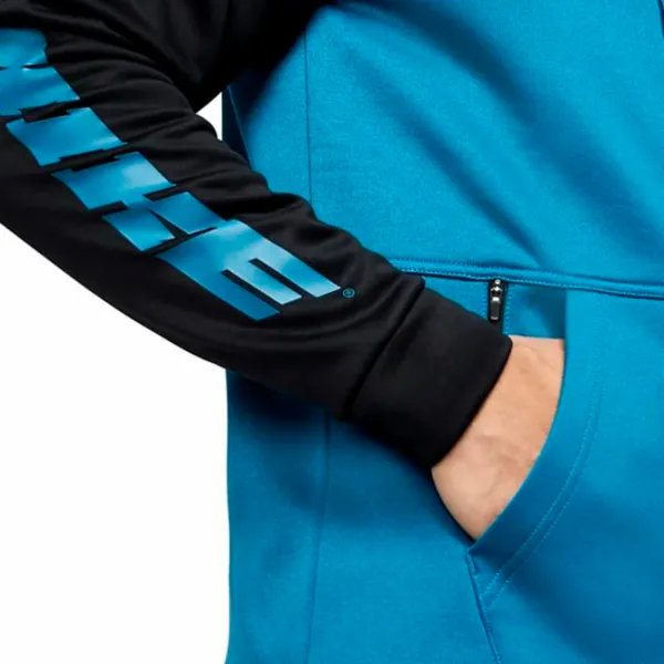 Hanorac pentru bărbați Nike THRMA FZ HD ENERGY Drept/ Blue photo 5