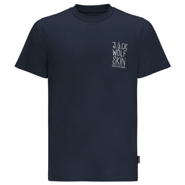 Tricou pentru bărbați Jack Wolfskin Jack Tent T M 100% bumbac/ Navy photo 3
