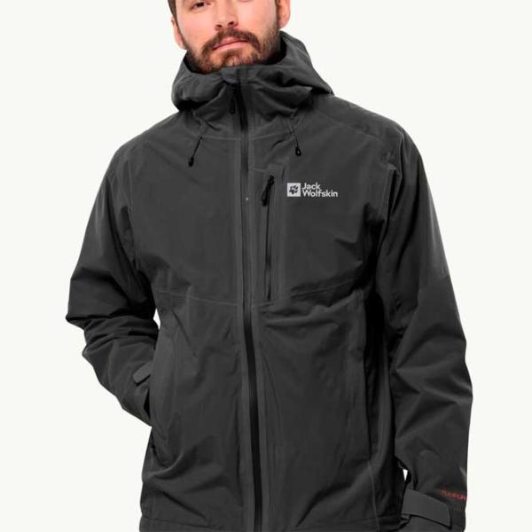 Ветровка для мужчин Jack Wolfskin Eagle Peak 2L Jkt M Демисезонная/ Черный photo 2