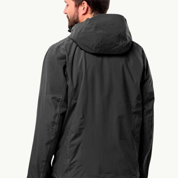 Ветровка для мужчин Jack Wolfskin Eagle Peak 2L Jkt M Демисезонная/ Черный photo 3