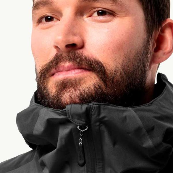 Ветровка для мужчин Jack Wolfskin Eagle Peak 2L Jkt M Демисезонная/ Черный photo 4