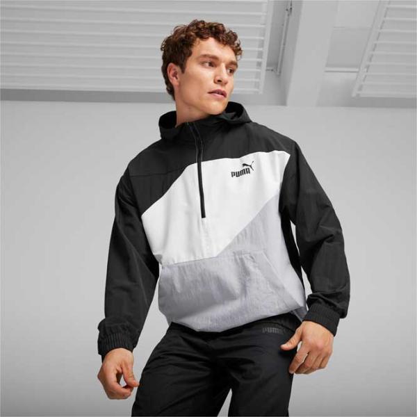 Ветровка для мужчин Puma Power Windbreaker ½ Zip Демисезонная/ Черный photo 3
