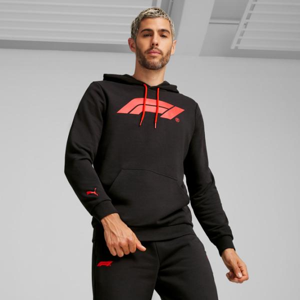 Hanorac pentru bărbați Puma F1 Ess Logo Drept/ Black photo 3